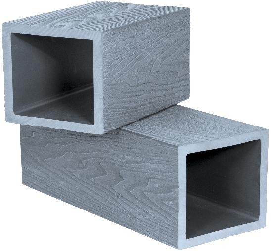 Столб опорный Polivan SINGARAJA 3D фактура дерева, серый купить в Шилке