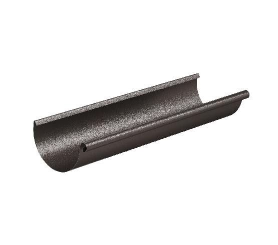 Водосток Aquasistem, Система 125/90 - Желоб водосточный 3 метра RR 32 Тёмно-коричневый matt купить в Шилке