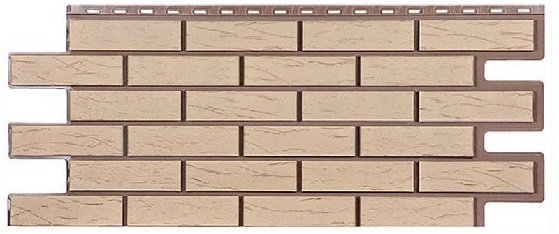 Фасадная панель T-Сайдинг-Кирпич Саман Пустынный купить в Шилке