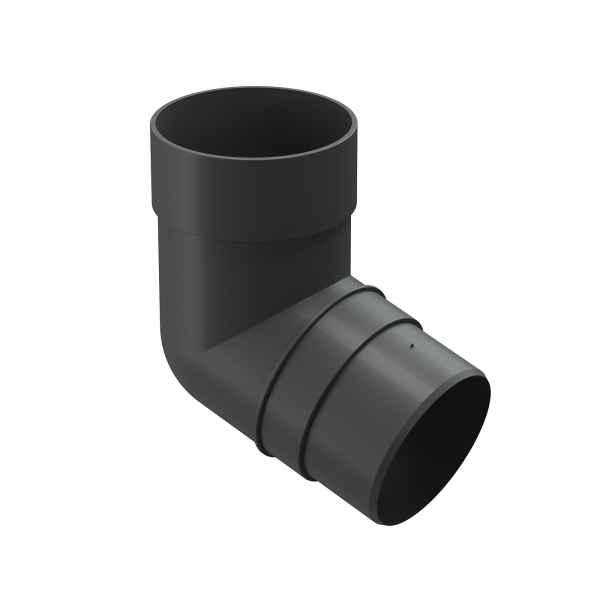 Колено 72˚ для водосточной трубы Docke Premium Графит купить в Шилке
