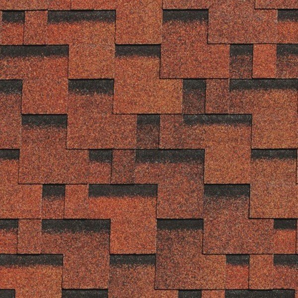 Гибкая черепица Docke, коллекция Генуя – Паприка купить в Шилке
