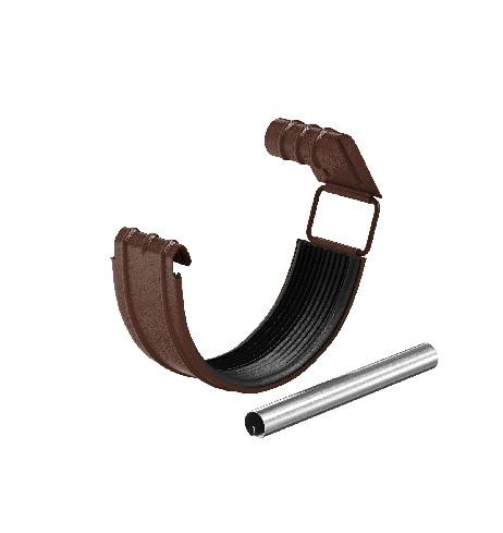 Водосток Aquasistem, Система 150/100 - Соединитель желоба с резиновым уплотнителем RAL 8017 Коричневый matt купить в Шилке