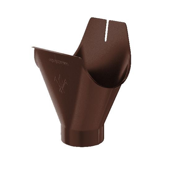 Водосток Aquasistem, система 125x90 - Воронка желоба RAL 8017 Коричневый купить в Шилке