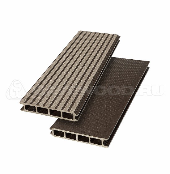 Террасная доска из ДПК SW Ulmus «SaveWood» темно-коричневый купить в Шилке