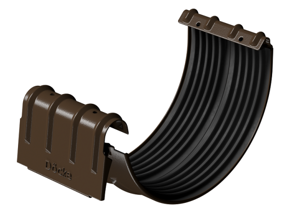 Соединитель желобов D125 Döcke STAL PREMIUM Каштан, (RAL 8017) купить в Шилке