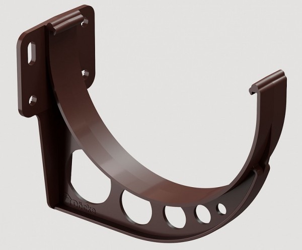 Кронштейн желоба ПВХ Docke STANDART Тёмно-коричневый купить в Шилке