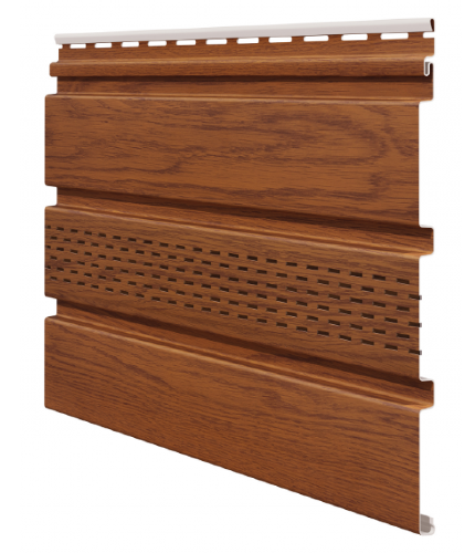 Софит ламинированный VOX NATURE с центральной перфорацией, Золотой-дуб купить в Шилке