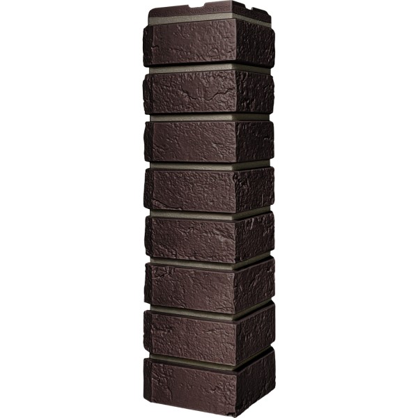 Угол наружный ДАЧНЫЙ Серия Баварский кирпич Темно коричневый купить в Шилке