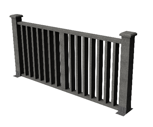 Ограждения декоративное ДПК GRINDERDECO Риальто серый базальт купить в Шилке