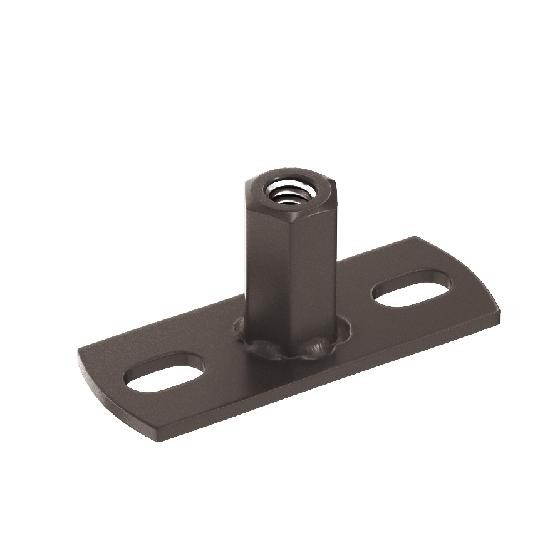 Водосток Aquasistem, система 125x90 - Держатель для хомута под метиз RR 32 Тёмно-Коричневый купить в Шилке