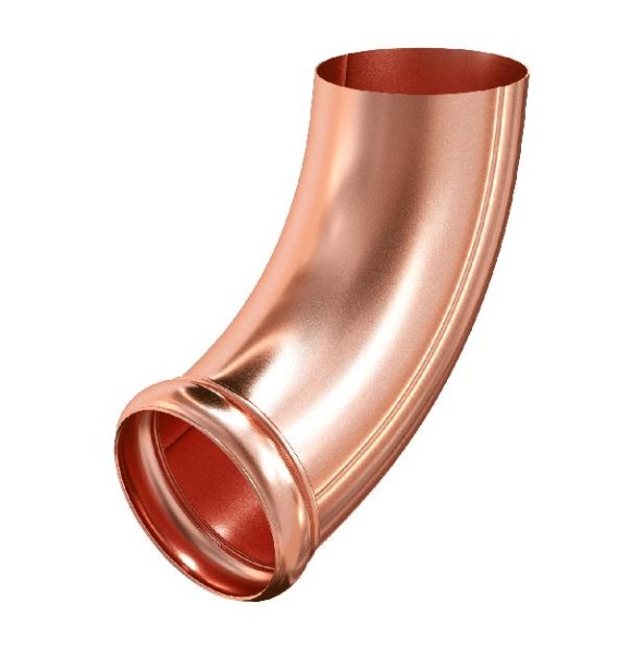 Водосток Aquasistem, система 125x90 - Отвод трубы декоративный медный купить в Шилке