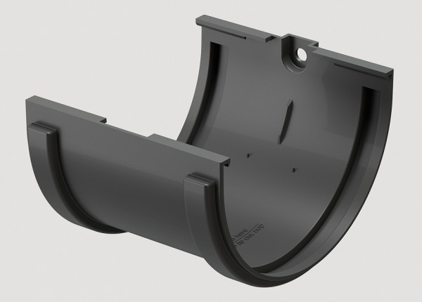 Соединитель желобов ПВХ Docke STANDART серый купить в Шилке