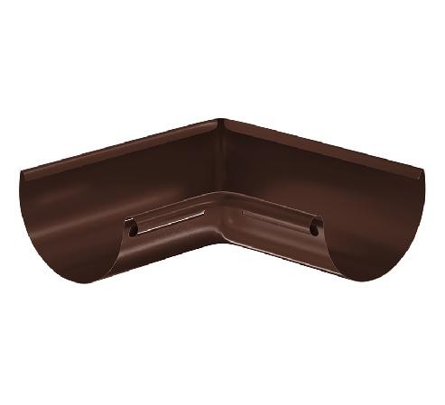 Водосток Aquasistem, система 125x90 - Угол желоба, внутренний 90° RAL 8017 Коричневый купить в Шилке