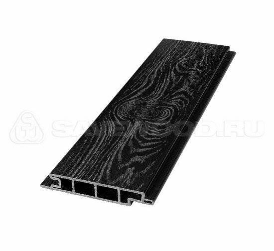 Террасная доска из ДПК SW Padus тангенциальный распил «SaveWood» черный купить в Шилке