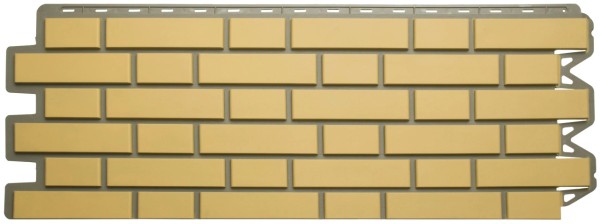 Фасадная панель Альта-Профиль, Кирпич Клинкерный, Желтый купить в Шилке