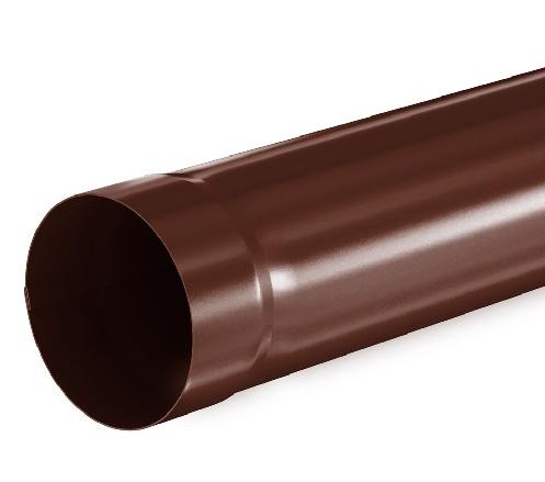 Водосток Aquasistem, система 125x90 - Труба водосточная 1.00м RAL 8017 Коричневый купить в Шилке