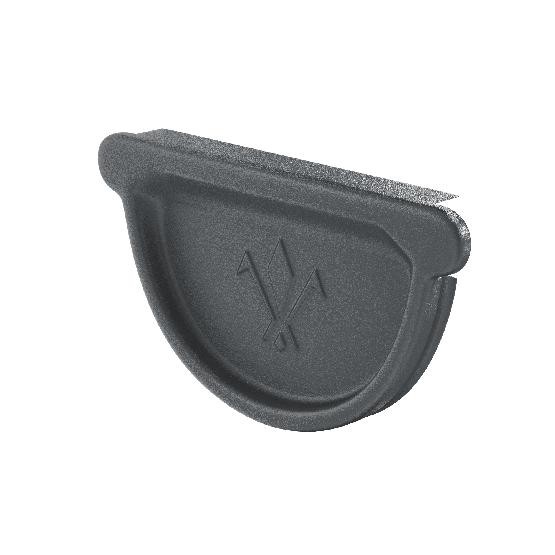 Водосток Aquasistem, Система 150/100 - Заглушка желоба универсальная с резиновым уплотнителем RR 23 Маренго matt купить в Шилке