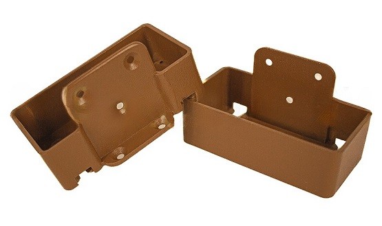 Крепление перил прямое из алюминия GardenParkett Орех купить в Шилке