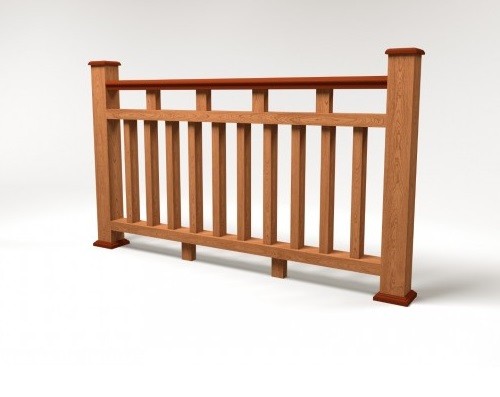 Ограждение из ДПК FG8 терракот купить в Шилке