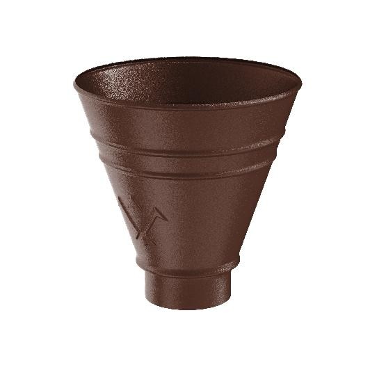 Водосток Aquasistem, Система 150/100 - Воронка водосборная круглая RAL 8017 Коричневый matt купить в Шилке