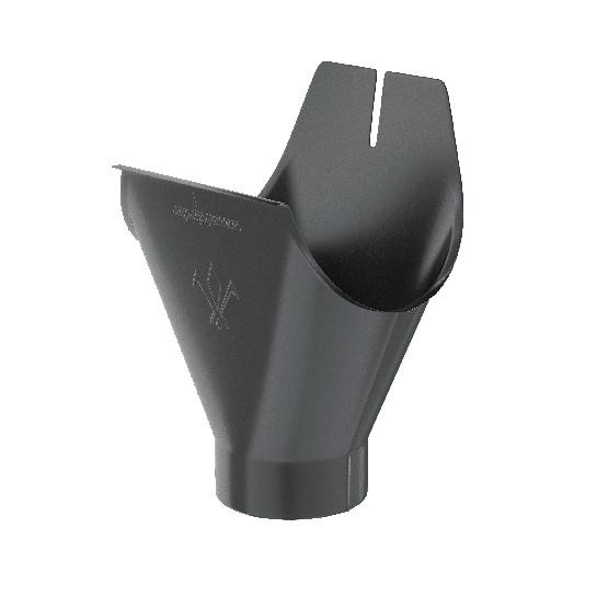 Водосток Aquasistem, система 125x90 - Воронка желоба RAL 7024 Тёмно-серый купить в Шилке