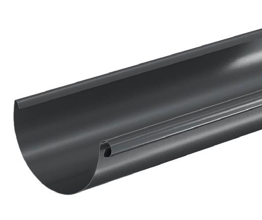 Водосток Aquasistem, система 125x90 - Водосточный желоб 3.00м RAL 7024 Тёмно-серый купить в Шилке